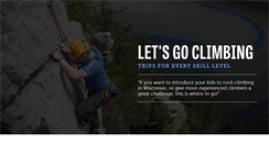 Desktop Screenshot of devilslakeclimbingguides.com