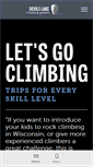 Mobile Screenshot of devilslakeclimbingguides.com